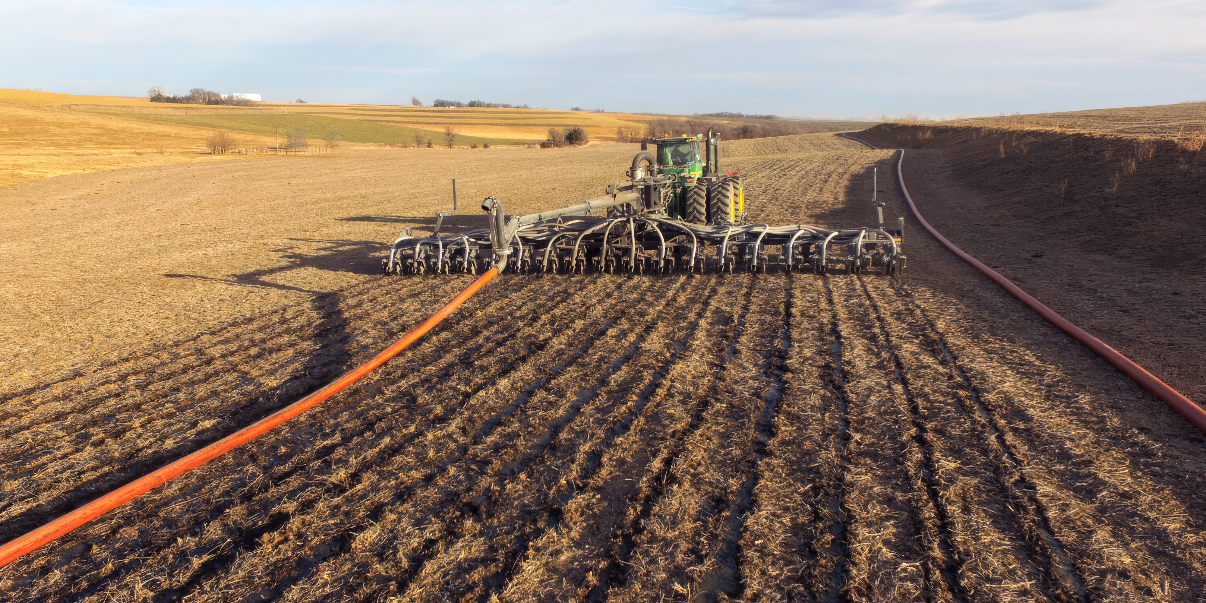 dragline machine in a field